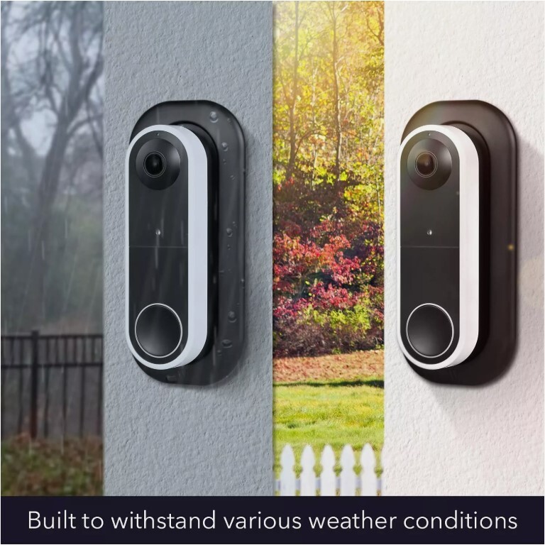 Wasserstein Wall Plate Compatible with Arlo Essential Wire-Free Video Doorbell