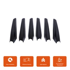 Piano Black Front Bumper Fang Trim Strip Trim For LR Discovery Sport L550 24+ US