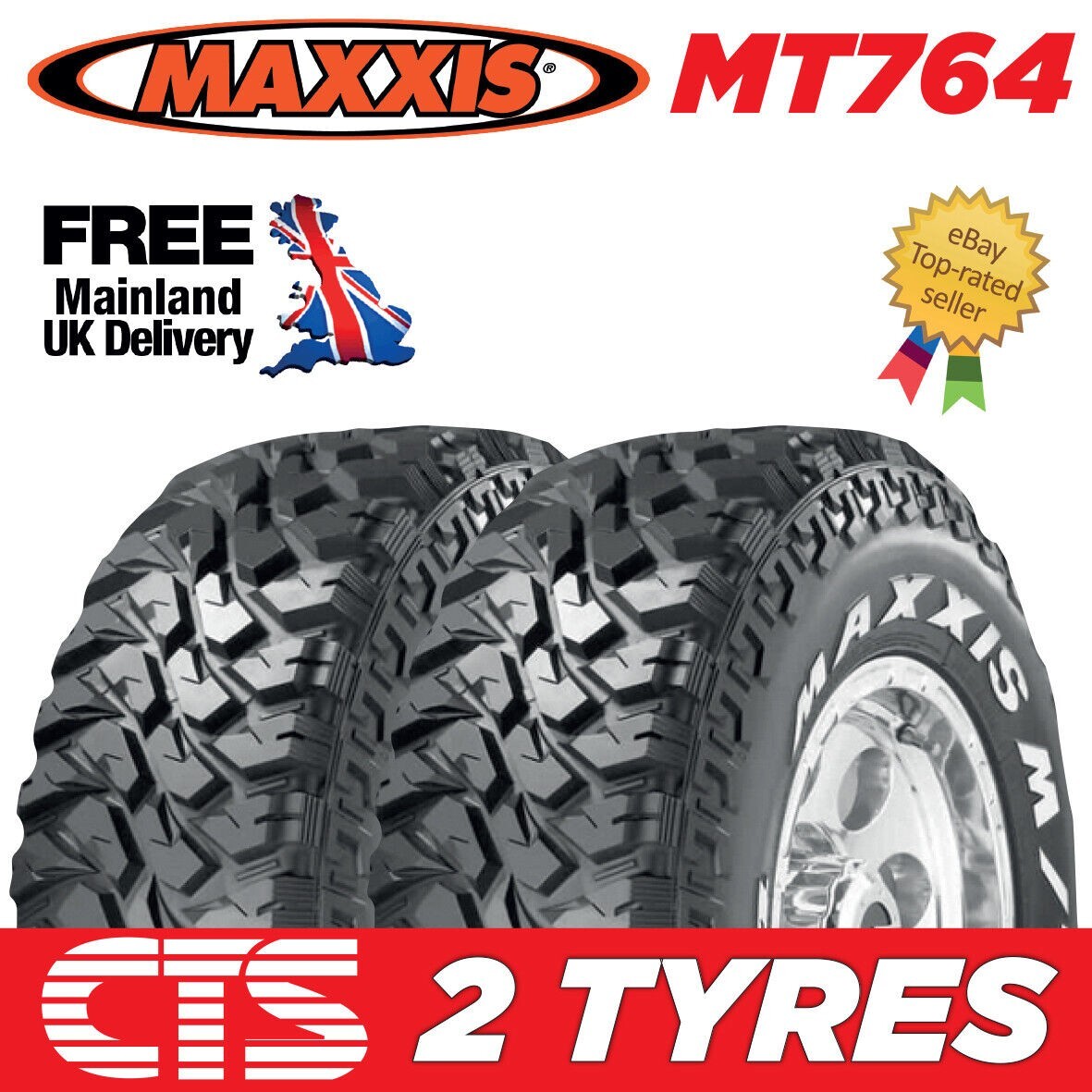 X2 265 70 17 MAXXIS BIGHORN MT-764 MUD TERRAIN 4x4 TYRE 265/70R17