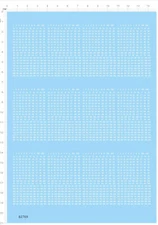 1/700 1-200 Ship Hull Number Markings Military Model Kit Water Slide Decal White