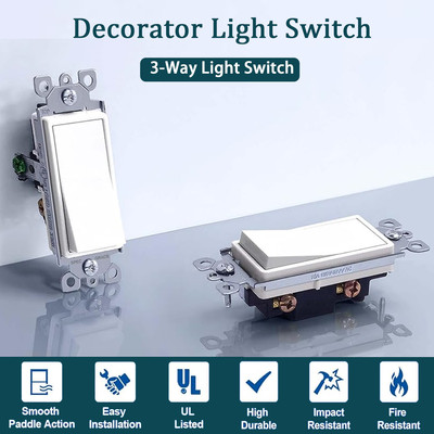 Digital Dimmer Light Switch 300W Dimmable LED/CFL Lights Incandescent/Halogen