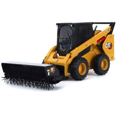 Diecast Masters Maßstab 1:16 Cat 272D3 Kompaktlader Schneeschild gelb