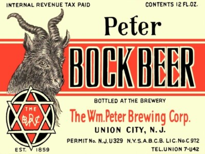 #ad Peter Bock Beer of Union City NJ NEW Metal Sign: Lg. SIZE 12X16 Free Ship $34.88