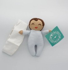 Baby Jesus Rag Doll & Wrap Carrier Set NEW Shining Light Doll 4.5&rdquo; Tall