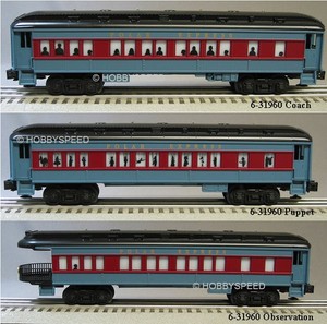 lionel polar express cars