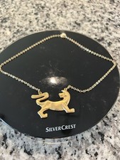 1973 Egyptian Sphinx Necklace Signed 16.5 inches