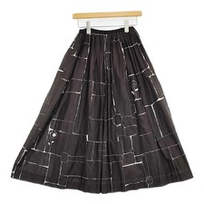 Mina Perhonen Undiscovered Cotton Silk Skirt Black/White Size 38 Used