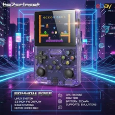 R36S Retro Handheld Game Console 3.5″ IPS 64GB | 15K Game/ limited time ✅