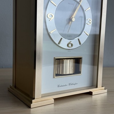 Vintage Seiko Quartz Westminster Whittington Dual Chime Mantle