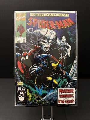 Marvel Comics Spider-Man #10 Wolverine Wendigo Perceptions Part 3 of 5 1991