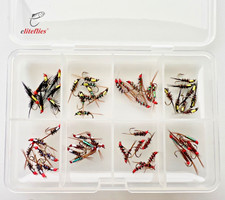 eliteflies 64 BARBED Diawl Bach Nymph box sz 16 fly fishing flies nymphs trout