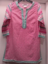 Gretchen Scott Designs 3/4 Sleeve Tunic- Womens Size Medium- New W Tag- Colorful