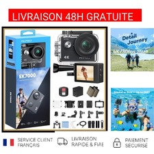 Caméra Sport 4K 20MP WiFi Étanche 30M Stabilisation Grand Angle Télécommande