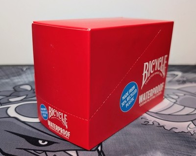 Case Of 6 Bicycle Waterproof Clear Playing Cards 6-Pack Red Rider(?) Waterproof