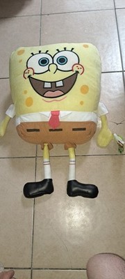 Nickelodeon Spongebob Schwammkopf 2002 Large Plüsch Beanie Brandneu mit Etikett Nanco