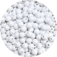 800 Pieces 6Mm Acrylic round Beads Smooth Plastic Pastel Spacer Craft Beads for