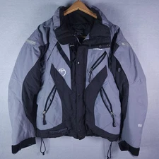 The North Face Jacket Womens Medium Gray Black Steep Tech 550 Ski Snowboard