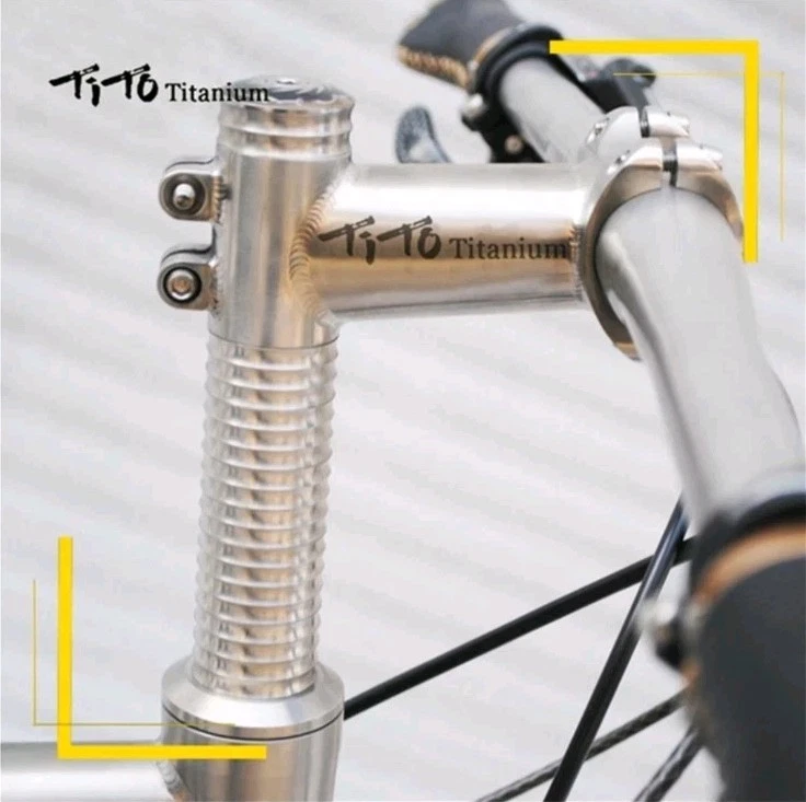 TiTo 25.4mm 31.8mm Ultralight Titanium MTB Bike Stem Road Bicycle Handlebar Stem - Image 3 of 4