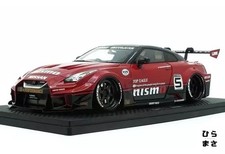 1/18 LB Silhouette WORKS GT Nissan 35GT-RR No5 Red Black Diecast Mini Car