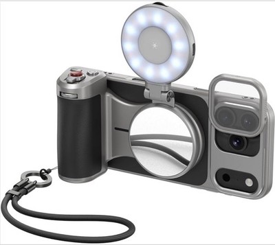 TELESIN Master Grip MagSafe Camera Grip Selfie Light 3200mAh iPhone 17 Pro Max