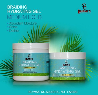 Bunmi's Braiding Hydrating Gel Medium Hold 16 oz | New | FREE SHIP!