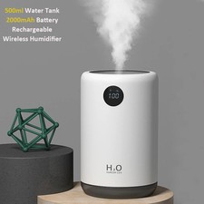 Wireless Ultrasonic Air Humidifier 500ML 2000mAh Portable Aroma Water Mist
