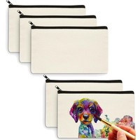 Stoffbeutel Diy Bastelset Klein Tasche Canvas Zum Bemalen 5 StüCk