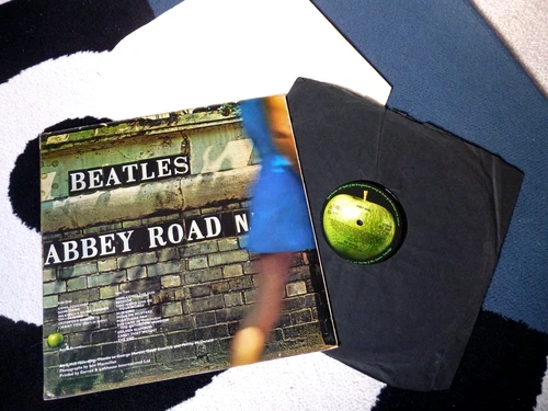 EX+/EX 1st Press MISALIGNED APPLE+BLACK inner BEATLES Abbey Road UK LP PCS 7088