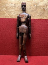 Used Articulated Vintage Mannequin Wood Artist Lay Figure 32" In Good Condition