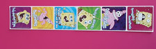6 Spongebob Squarepants patrick squidward Stickers, 2.5" x 2.5" each
