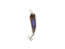 Custom 1/16Ounce Silver/Blue Slender Spoon Fishing Jig for All Anglers