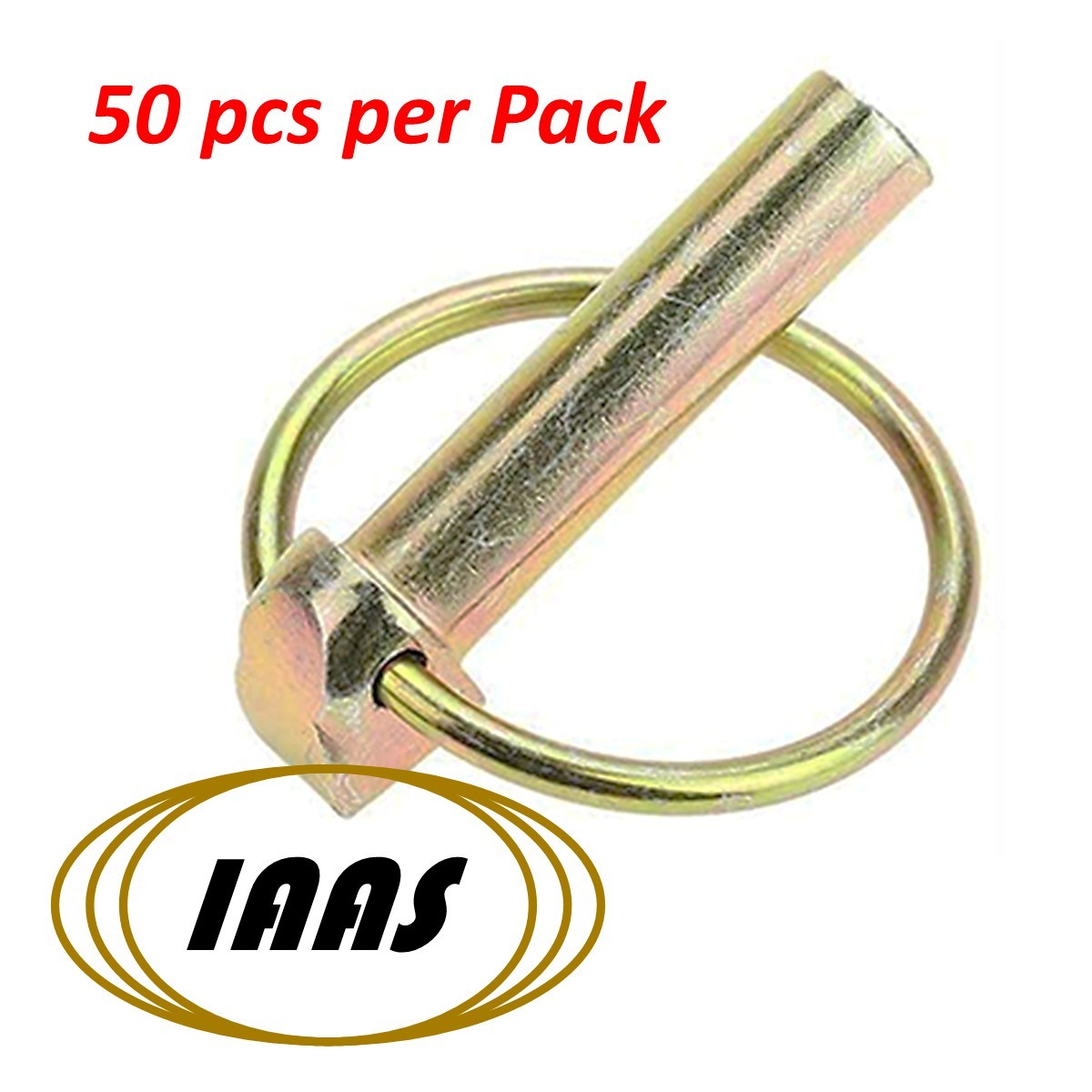 50 pcs os 7/16 in. dia. x 1-3/4 in. L pins / Lynch Pins (Linchpins) by IAAS