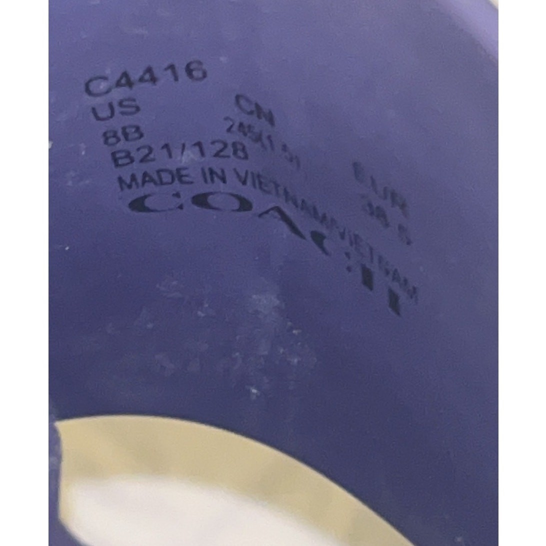 Coach Ulla rubber slide sandals purple Size: 8 Model C4416 thumbnail 7