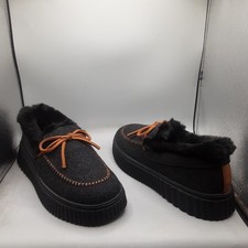 Skechers Cozy Ojai Moccasin Slippers Women's 9M Black A139