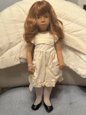 Vintage 16'' Sasha Doll 108 Redhead,White Dress,,Tights,Shoes,Tag England