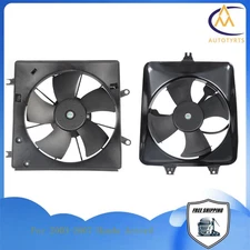 Driver and Passenger Side Cooling Fan Assembly For Honda Accord 2003-2007 3.0L