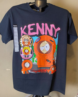 NWT-SOUTH PARK  Kenny Large Print High Quality Black Graphic Tee