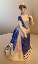 Leonardo Collection-8.5" VICTORIAN LADY/WOMAN FIGURINE-Fine Bone China, Foreign