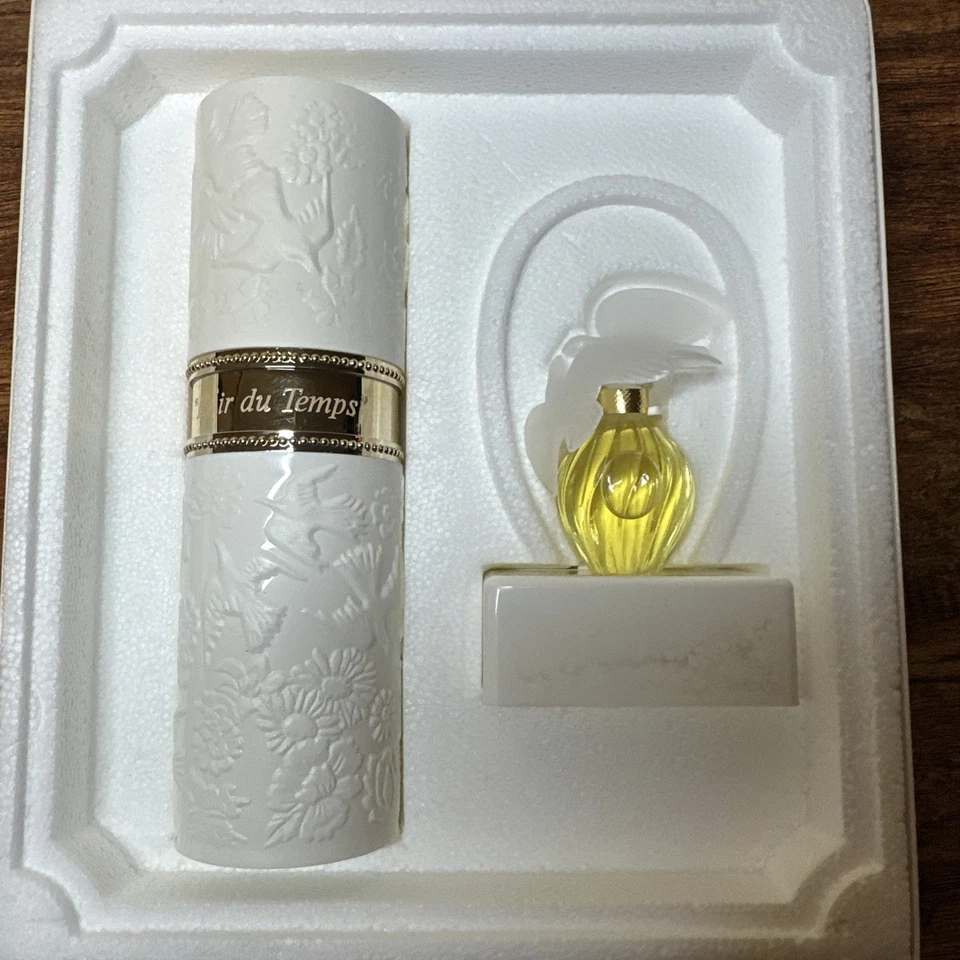 Juego de eau de parfum vintage nina ricci lalique l'air du temps eau de parfum 6 ml toilette 50 ml Foto 3 de 4