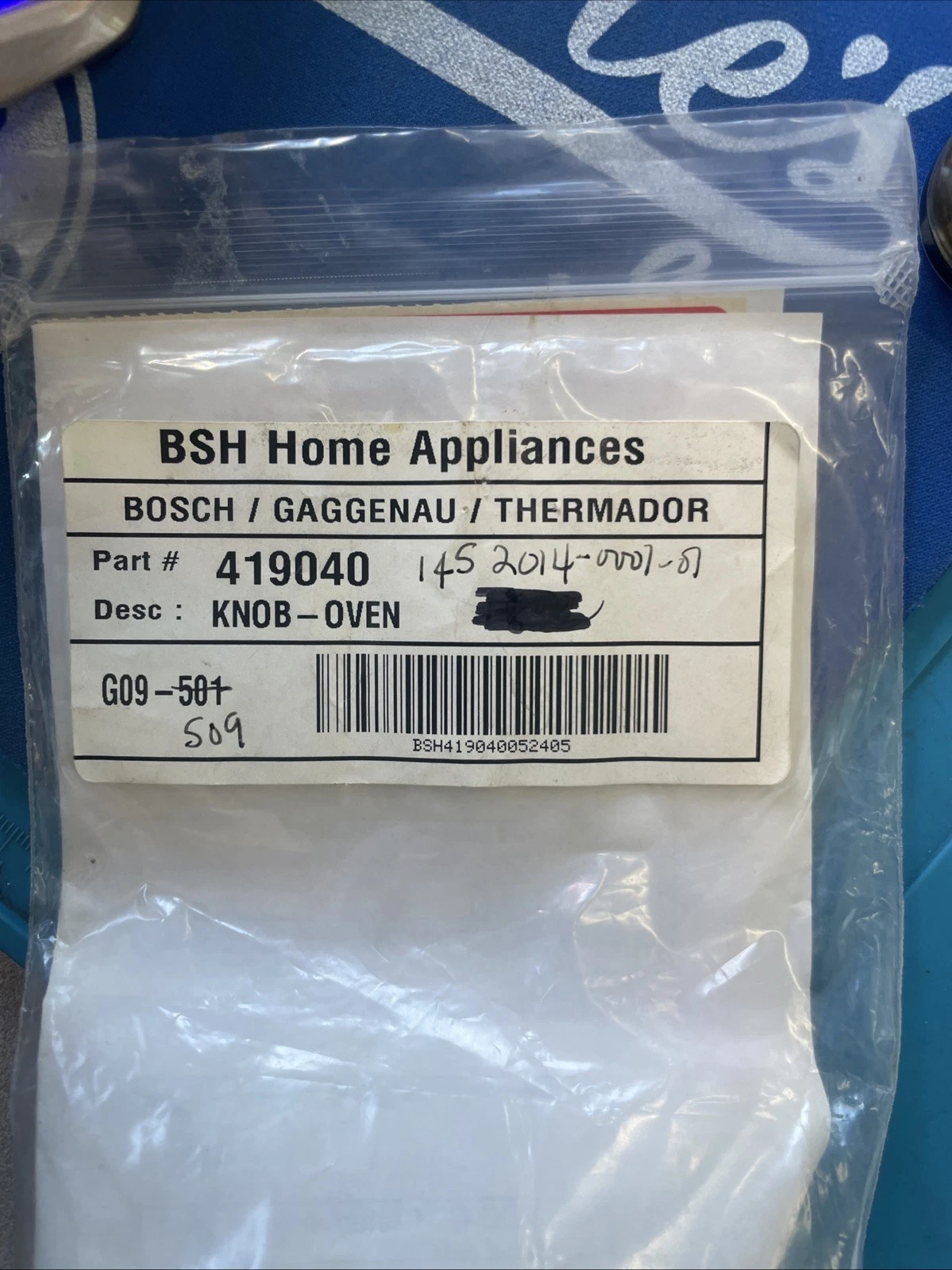 OEM Thermador Pro Range Oven Control Knob KNOBCTBLK,00419040,419040 H11f1
Opens in a new window or t