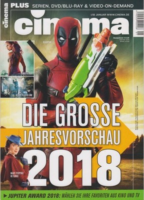 +++  Cinema Zeitschrift, Heft Nr. 476 - 1/2018 - DEADPOOL  2  +++