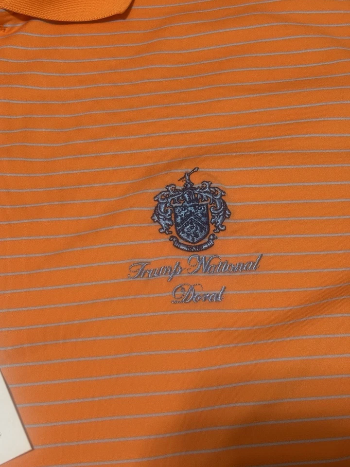 Trump National Doral Polo Golf Shirt Men's XXL Fairway & Greene Stripe USA NWT - Image 2 of 4