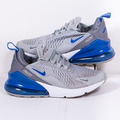 Nike Air Max 270 UK Größe 3,5 Turnschuhe Grau Blau Damen / Mädchen Sneaker