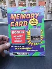 Performance Memory Card Holder Case PlayStation 1 PS1 Brand New Sealed