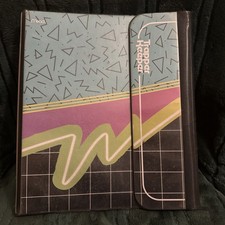 Vintage Retro 1980s Style Trapper Keeper Binder Mead W/ 2 Folders NEW Portfolio