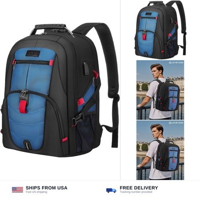 LOVEVOOK Travel Laptop Backpack Waterproof Anti Theft Backpack with Lock and ...