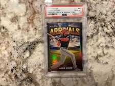 James Wood 2025 Finest Arrivals 10/10 Black Refractor #A-6 PSA 10 POP 1 THIS ONE