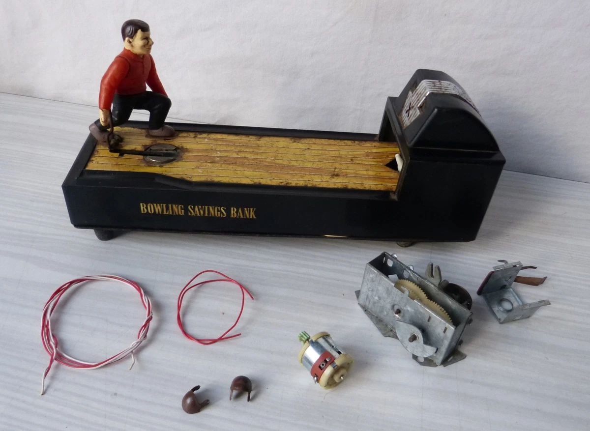 ANCIEN JOUET TIRELIRE tôle boîte enfant jeu cerceau poney Made in France EC ? EUR 125,00 - FR