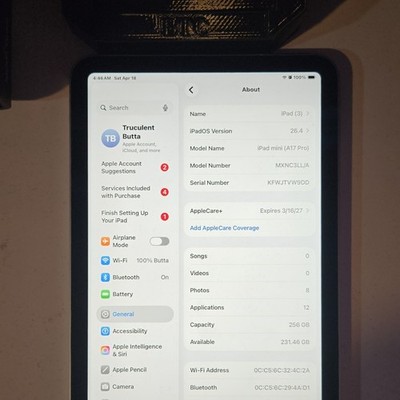 Apple iPad mini (A17 Pro) 256GB Blue Wi-Fi Tablet