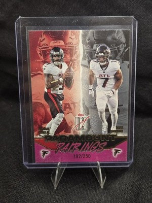 Topps 2025 Paramount Pairings Michael Penix Jr/Bijan Robinson PP-17 #/250
